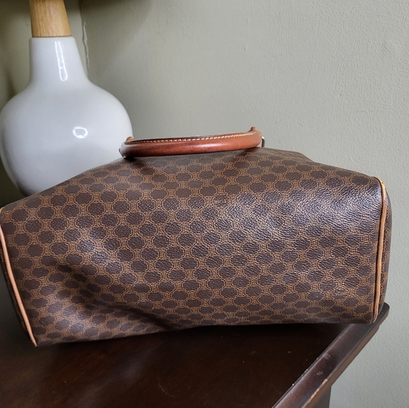 Celine Boston Bowler Bag, Coated Canvas and Leather - Picture 6 of 10